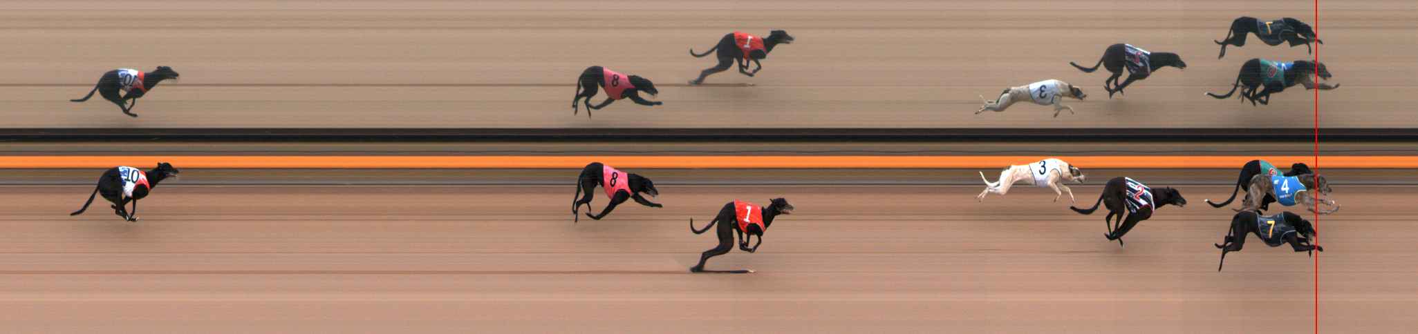 Race result finish photo