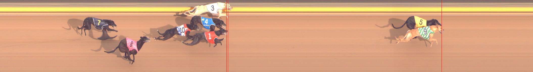 Photo finish for Shepparton Race 9