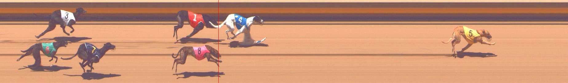 Photo finish for Shepparton Race 8