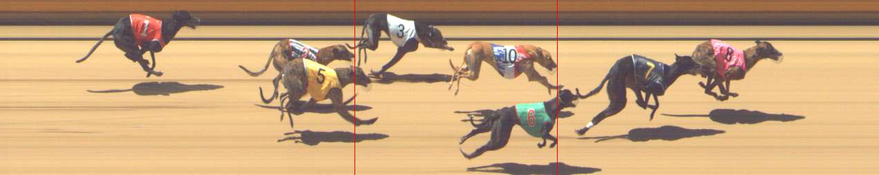 Photo finish for Shepparton Race 6