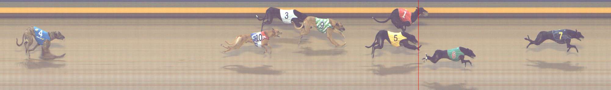 Photo finish for Shepparton Race 9