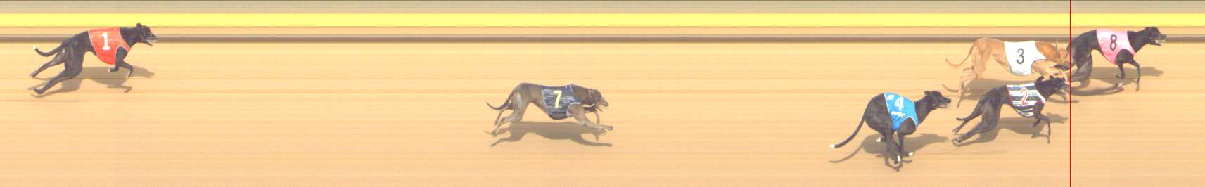 Photo finish for Shepparton Race 8