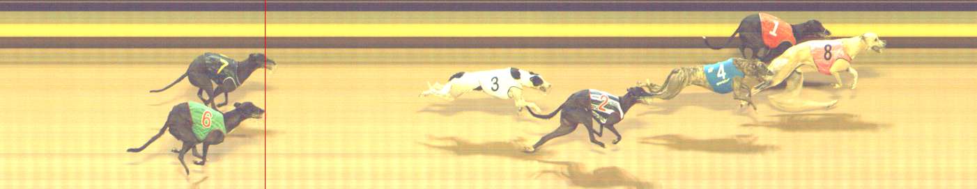 Photo finish for Shepparton Race 8
