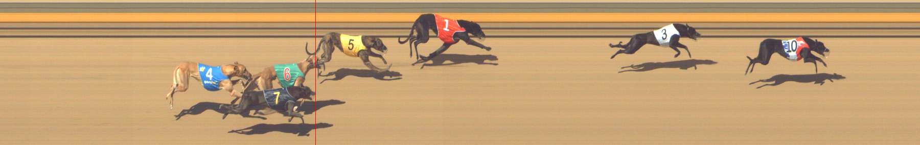 Photo finish for Shepparton Race 1