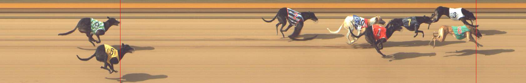 Photo finish for Shepparton Race 6