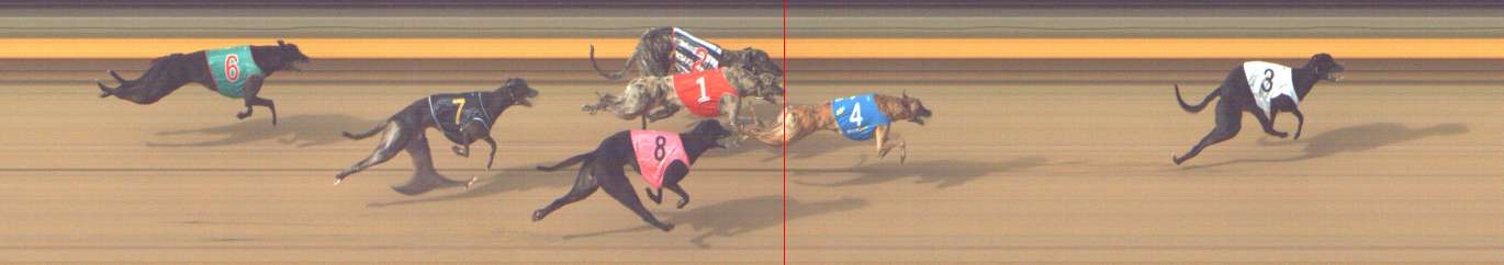 Photo finish for Shepparton Race 9