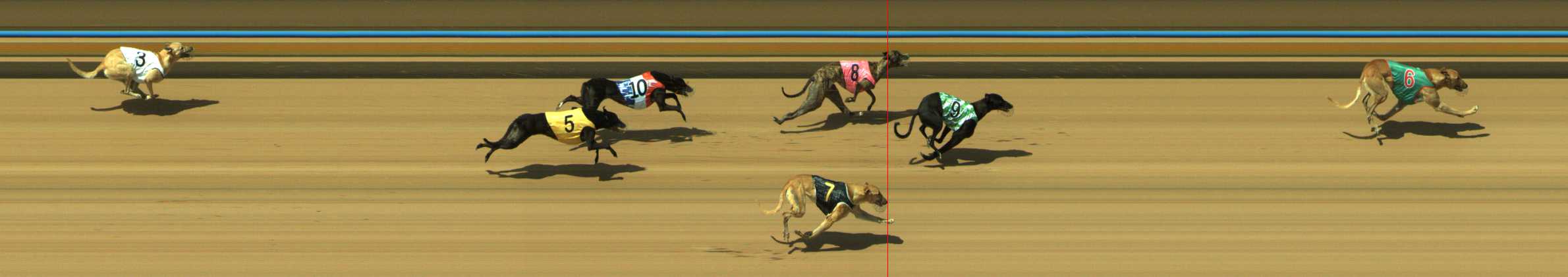 Photo finish for Traralgon Race 1