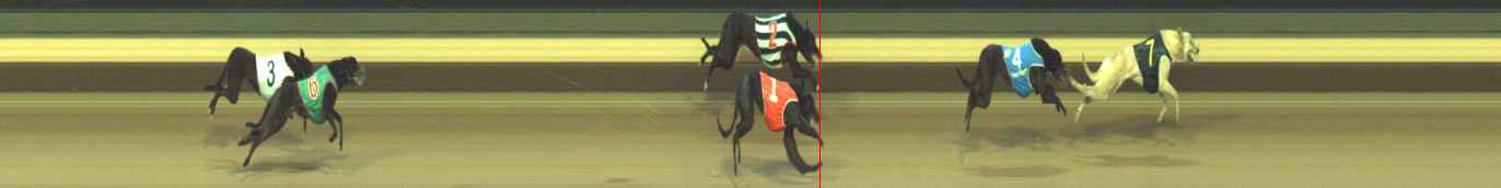 Photo finish for Warragul Race 9