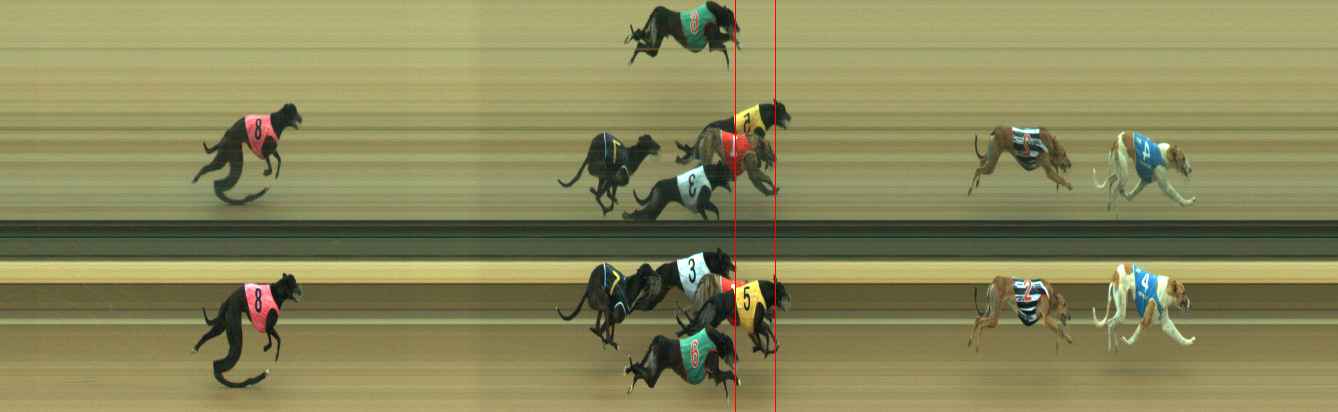 Photo finish for Warragul Race 8