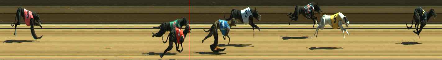 Photo finish for Warragul Race 6