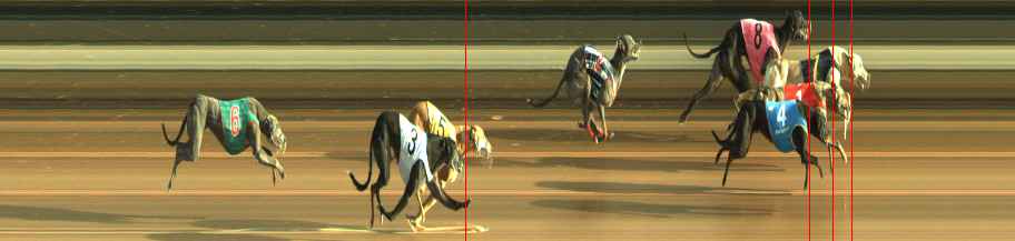 Photo finish for Warragul Race 6