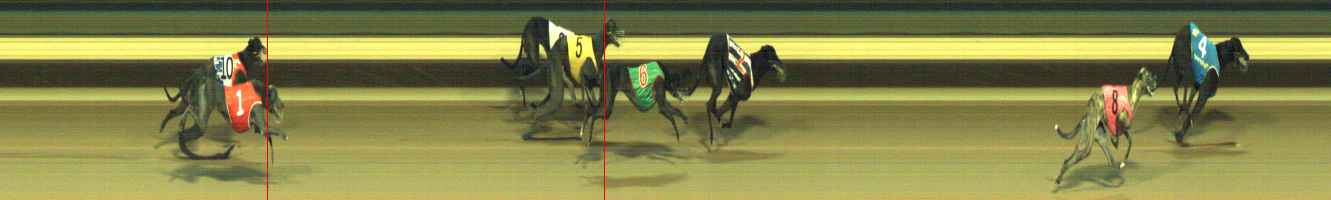 Photo finish for Warragul Race 8