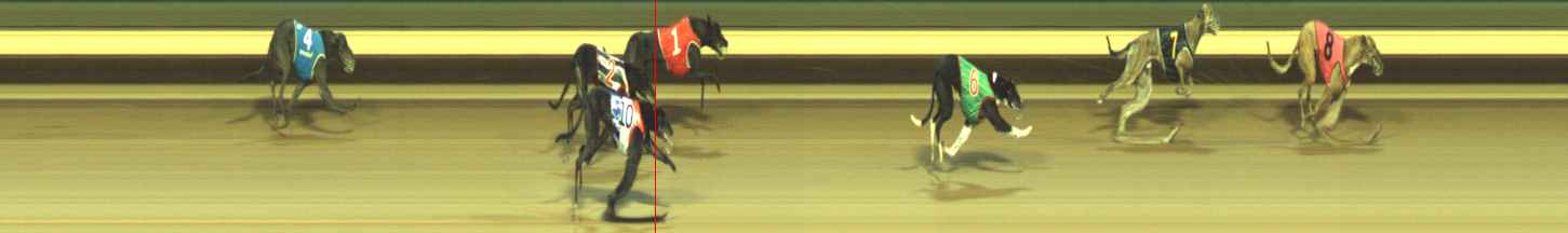 Photo finish for Warragul Race 8