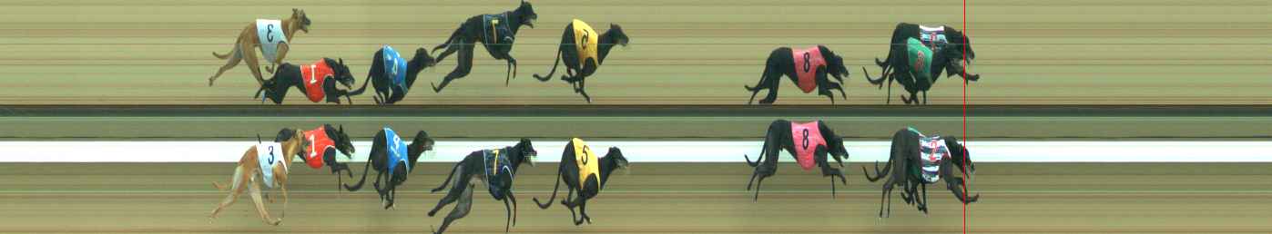 Photo finish for Warragul Race 6