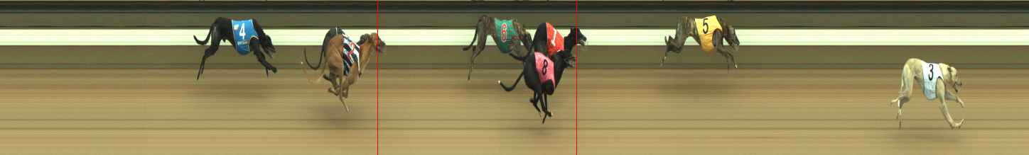 Photo finish for Warragul Race 8