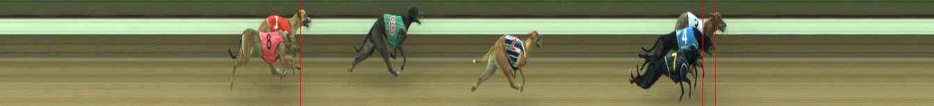 Photo finish for Warragul Race 3