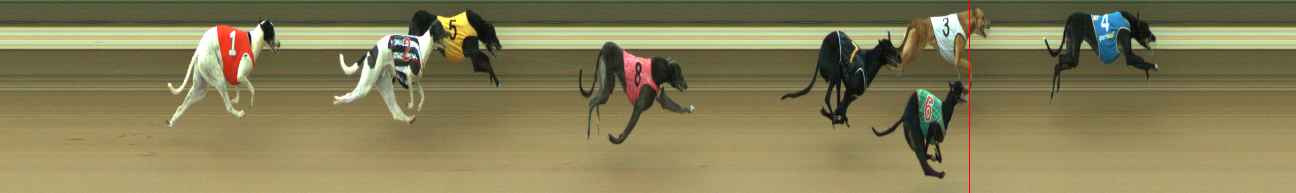 Photo finish for Warragul Race 1